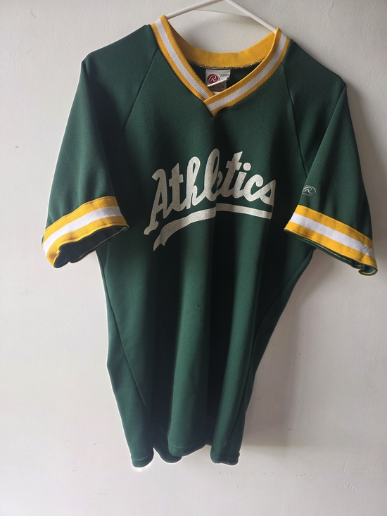Rawlings Other - Vintage Oakland Athletics Jersey Green Rawlings MLB Size Medium MLB